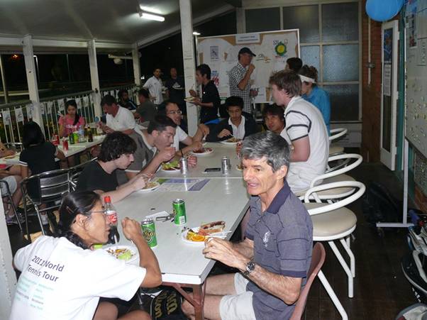 The end of a long day of fun activities – the evening barbecue